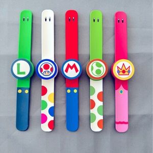 Mario World: “Power Up Bands.” Gently used one time!